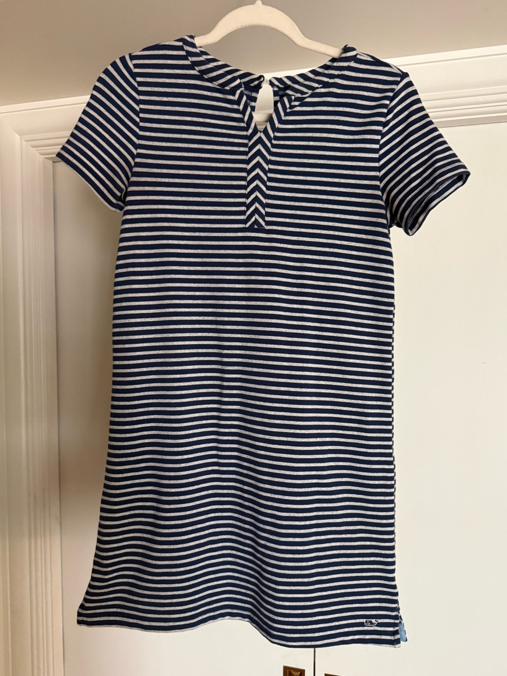 Vineyard Vines Navy and White Striped Girls Dress